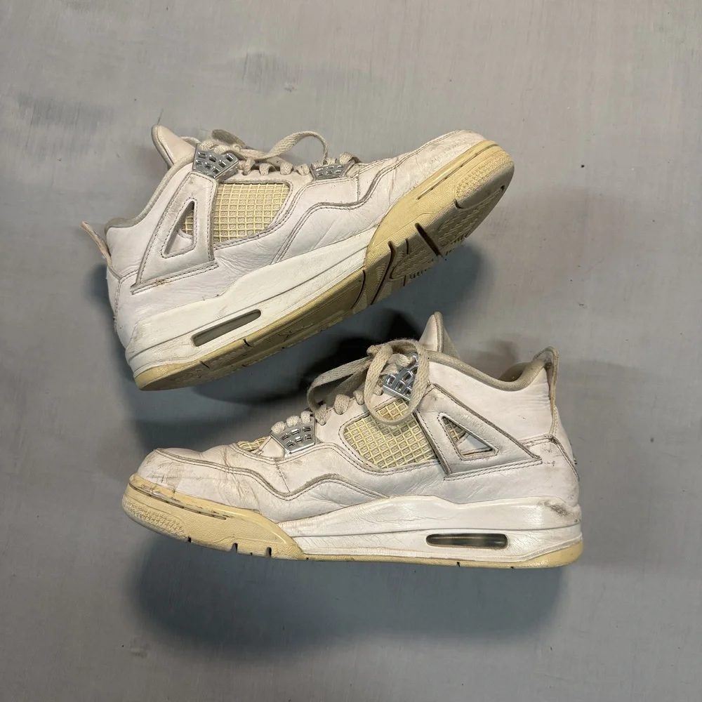 Jordan Men's Air Jordan 4 Retro sneakers Y2K White